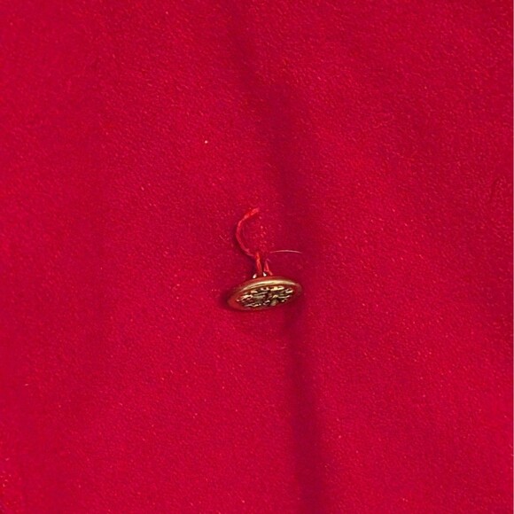 VINTAGE (J. GALLERY) WOMEN'S Red WOOL BLEND LINED KNEE LENGTH COAT SIZE 9/10 - Picture 9 of 14